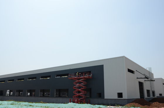 S355 H বিভাগ স্টিল স্ট্রাকচারাল কর্মশালা প্রিফ্যাব্রিকেটেড ধাতু নির্মাণ বিল্ডিং