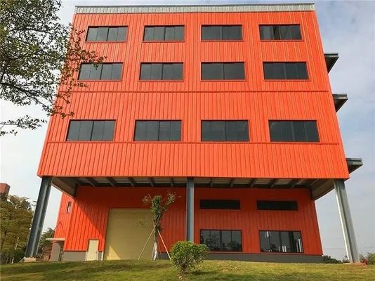 প্রিফ্যাব মাল্টি স্টোরি স্টিলের কাঠামো নির্মাণ কর্মশালা ইট এবং ইস্পাত বিল্ডিং
