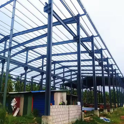 দ্রুত ইনস্টল করুন S355 মাল্টি স্টোরি প্রিফ্যাব্রিকেটেড হালকা ইস্পাত গুদাম বিল্ডিং প্ল্যান শ্যাড কিট