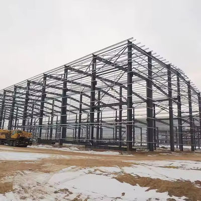 Fully Customizable Light Steel Structure Frame Prefabricated Big Canopy Warehouse Workshop For Heavy Bending (ভারী বাঁকানোর জন্য সম্পূর্ণরূপে কাস্টমাইজযোগ্য হালকা ইস্পাত কাঠামো ফ্রেম)