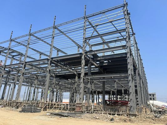 প্রিফ্যাব মেটাল গুদাম অ্যান্টি-কোরোসিওন লেপ মুক্ত নকশা