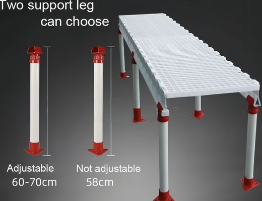 ছাগল খামার প্লাস্টিকের স্ল্যাটেড ফ্লোর ব্রয়লার হাউস সাদা / কাস্টমাইজড