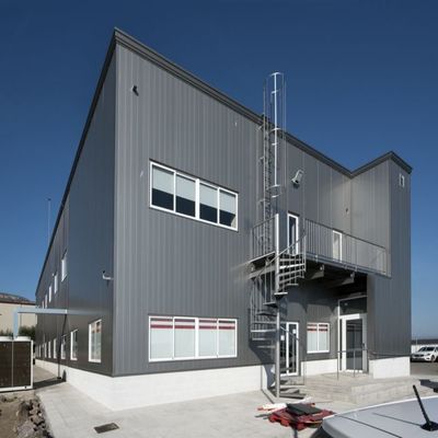 ধাতু ফ্রেম বাণিজ্যিক প্রিফেব্রিকেটেড ইস্পাত কাঠামো অফিস বিল্ডিং