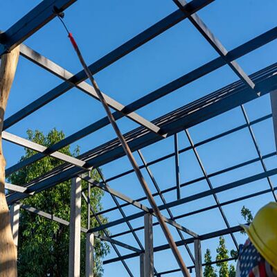 শিল্প ব্যবহারের জন্য অ্যান্টি-কোরোসিভ লার্জ স্প্যান ইকো-বন্ধুত্বপূর্ণ স্টিল স্ট্রাকচারাল প্ল্যান্ট